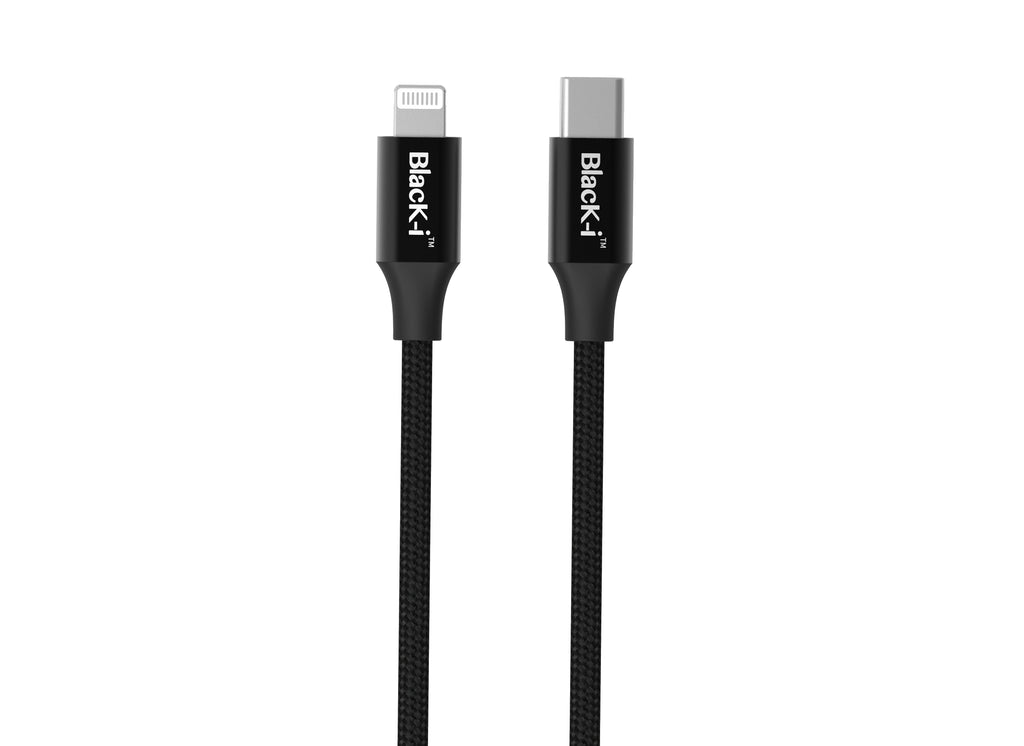 Black-i USB-C to Lightning MFI Certified Cable 2 Meter