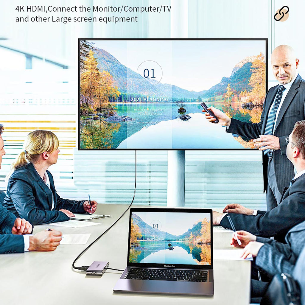 Black-i USB-C 8 in 1 Docking Station