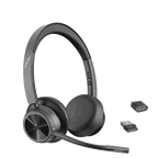Poly Voyager 4320 UC USB-C Bluetooth Wireless Over Ear Office Headset with Mic