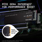 Western Digital Black SN770 2TB M.2 NVMe PCIe 4.0 Internal SSD