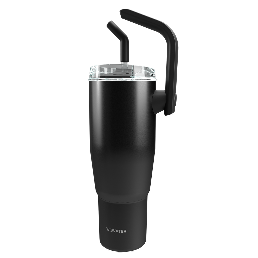 Tumbler da viaggio con cannuccia Big Chill Nero 950 ml