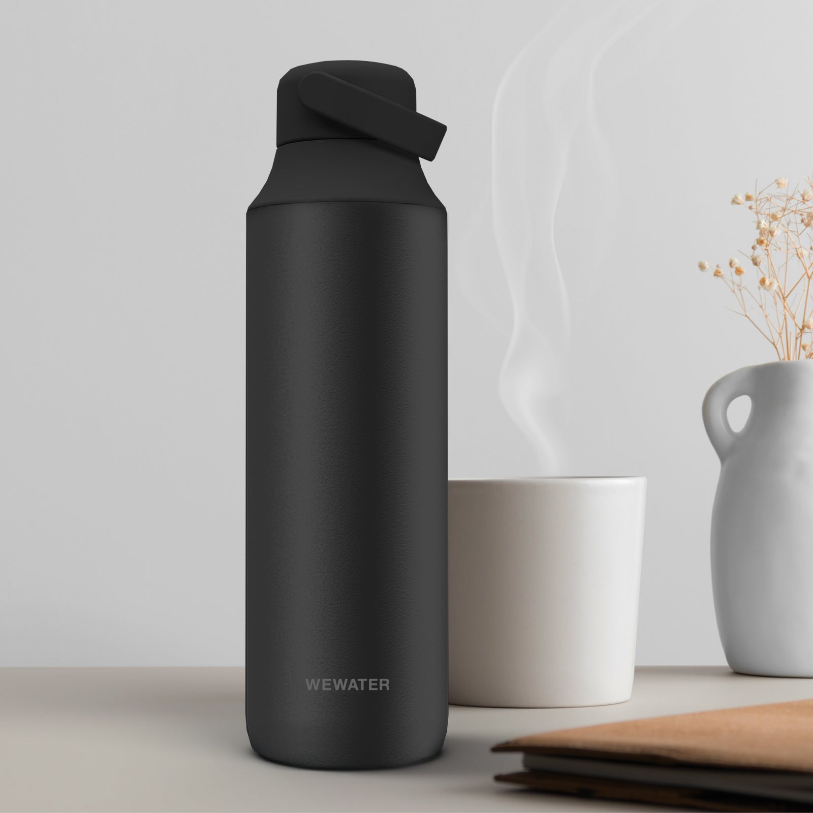 Borraccia termica con infusore Midnight Black 600 ml