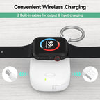 JUICE Watch 1200mAh Portable Power Bank Apple iWatch Charger | Magnetic Wireless Charger with High-Speed Charging & LED Indicator Lights