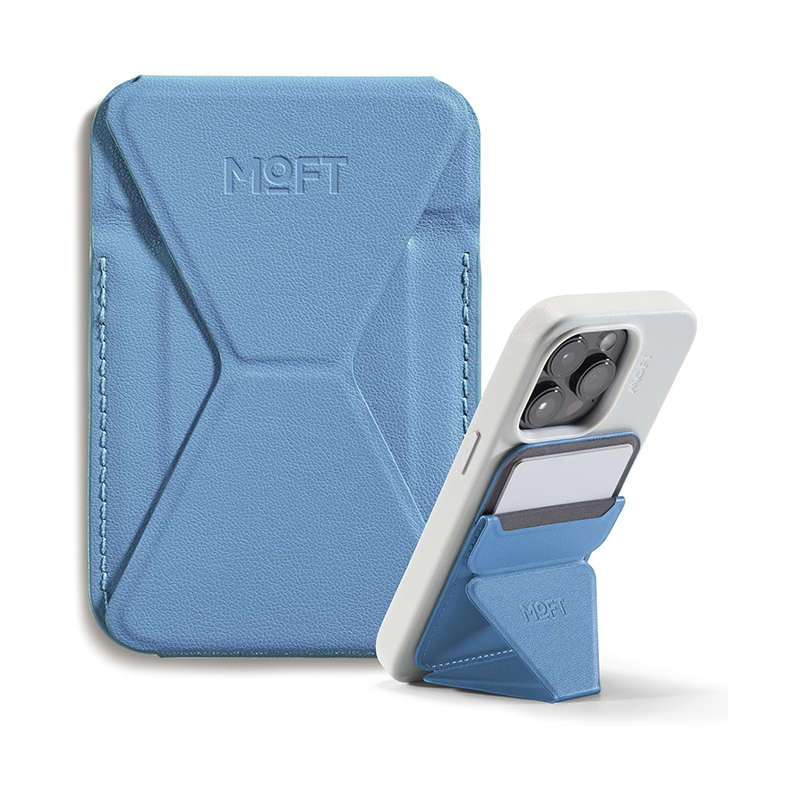 MOFT Snap-on Phone Stand & Wallet (Magsafe Compatible)-iPhone 12/13/14/15/16/17 series & Non Magsafe Cases And Android Phones Using Moft Metal Ring include in Pack