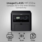 CANON IMAGE CLASS MF232W (BLACK) PRINTER