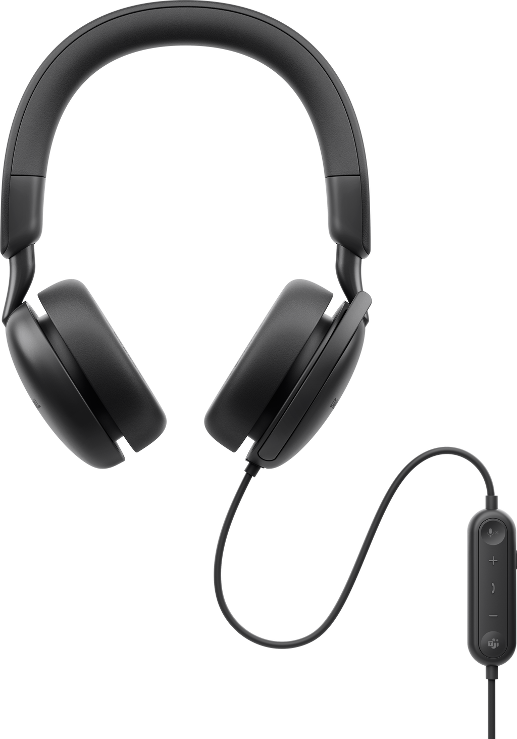 Dell Pro WH5024 Wired Leatherette Headband Active Noise Cancellation Headset with Microphone - Black