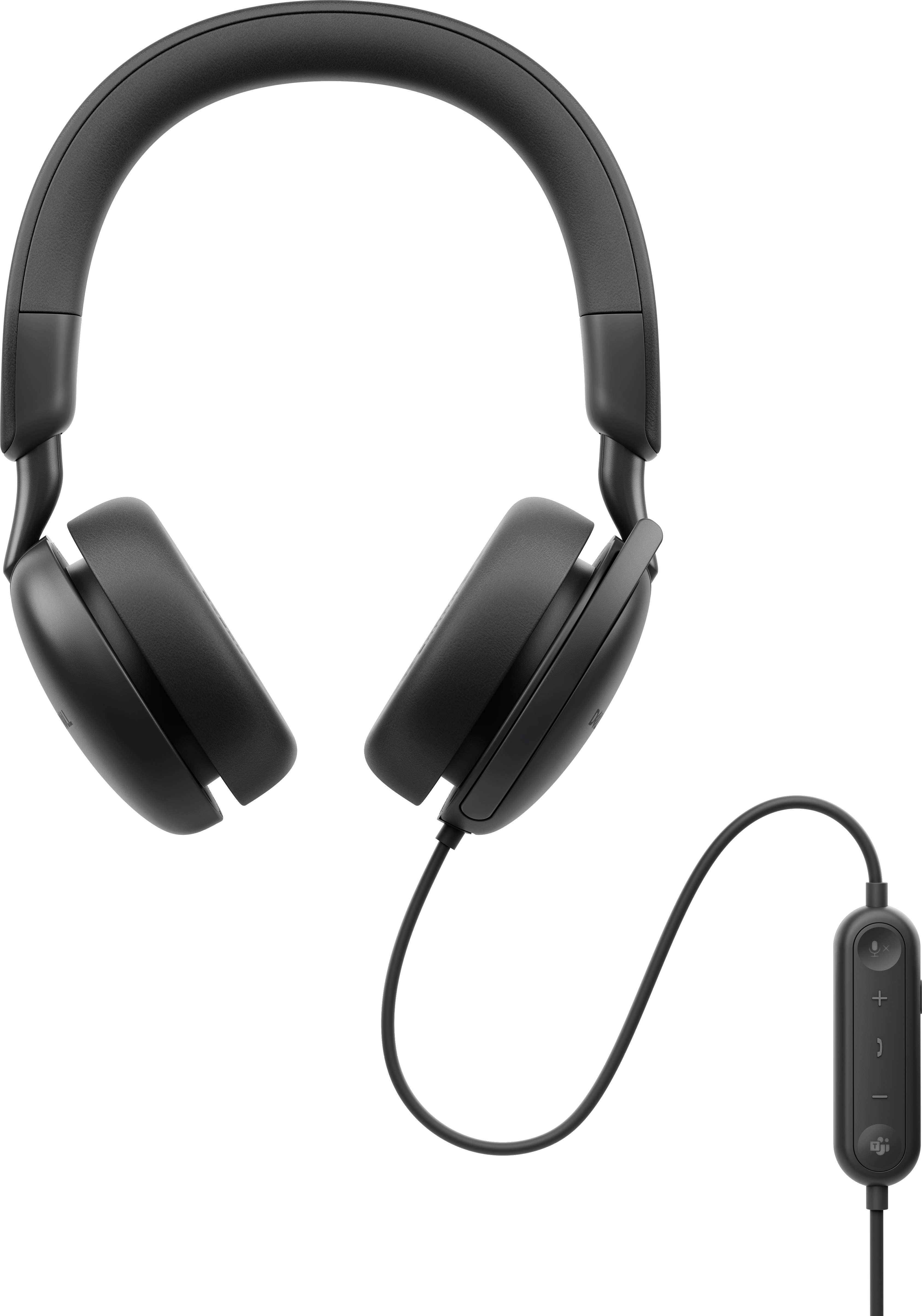 Dell Pro WH5024 Wired Leatherette Headband Active Noise Cancellation Headset with Microphone - Black