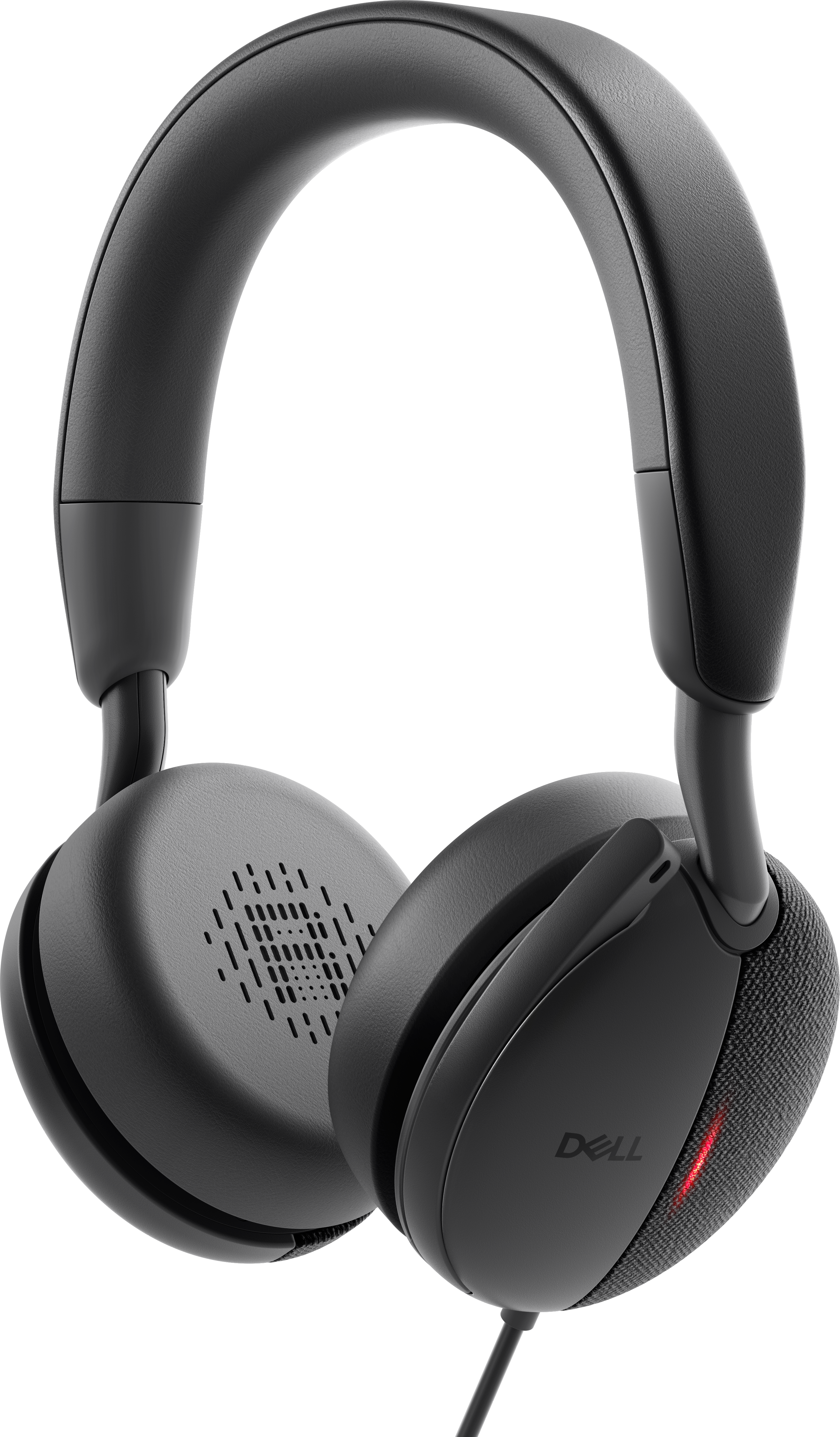 Dell Pro WH5024 Wired Leatherette Headband Active Noise Cancellation Headset with Microphone - Black