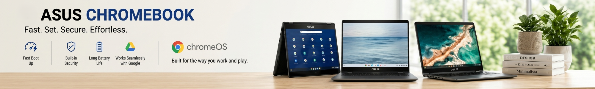ASUS Chromebook Collection Banner – Buy Genuine ASUS Chromebook Laptops from Suntronix, Trusted ASUS Dealer in Chennai, Tamil Nadu, India