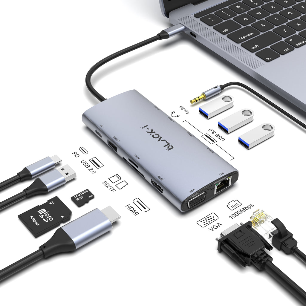 Black-i 10 in 1 USB C Docking Station