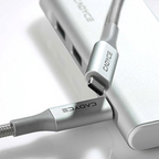 Cable with USB-C connector on a white background