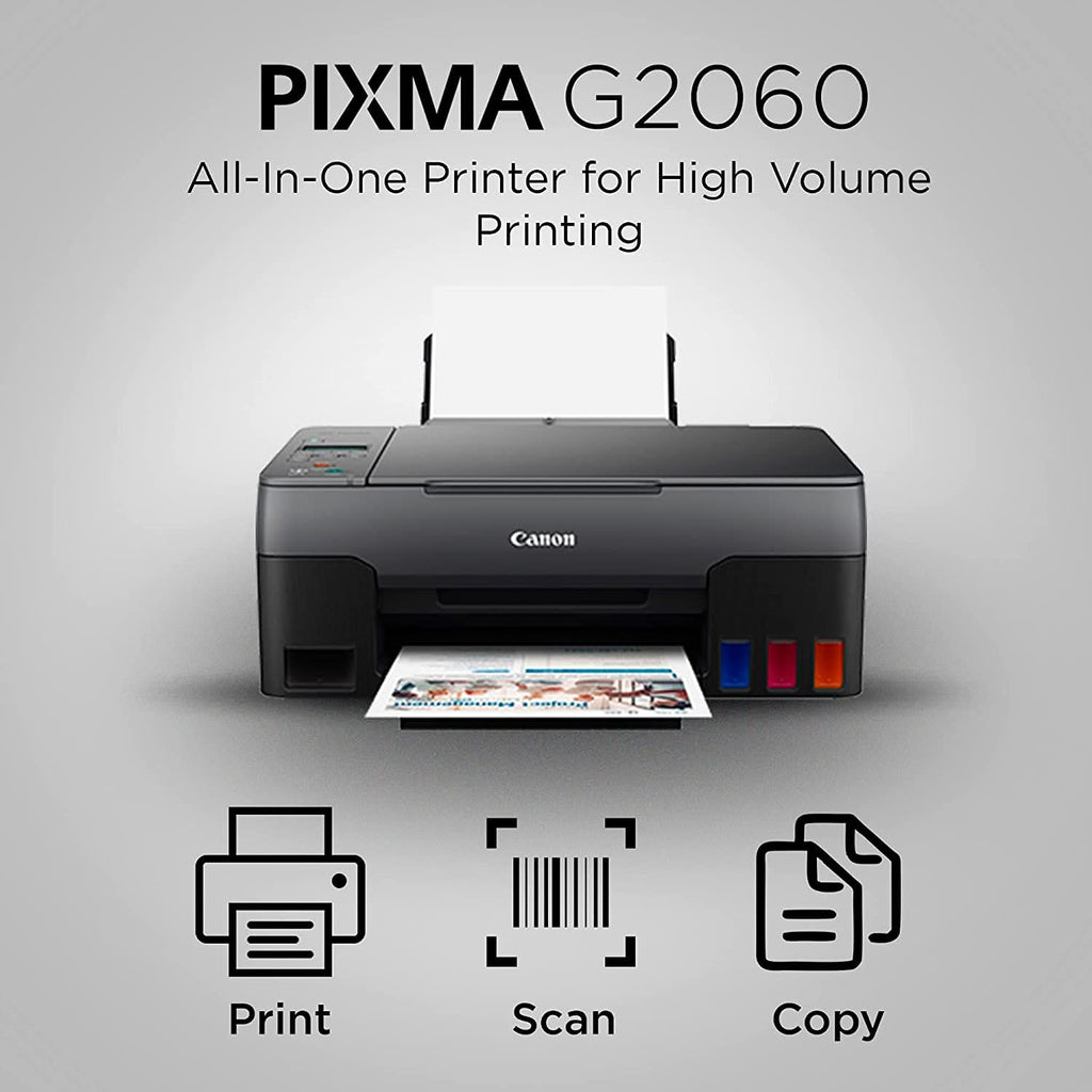CANON PIXMA G2060 ALL-IN-ONE HIGH SPEED INK TANK COLOUR PRINTER (BLACK)