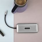 Cadyce CA-C4VIEW docking station in c4view image, close‑up of HDMI and DisplayPort connectors