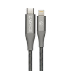 CADYCE CADMIUM PLUS USB C TO LIGHTNING CABLE 1.2M BLACK COLOR CA-CLC - BLACK