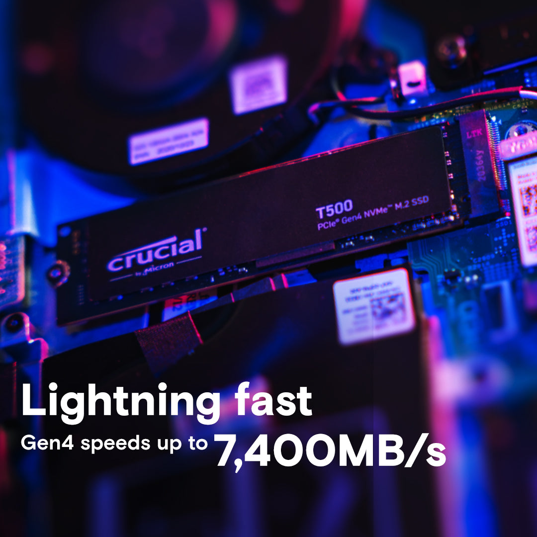Crucial T500 1TB PCIe 4.0 x4 M.2 Internal SSD