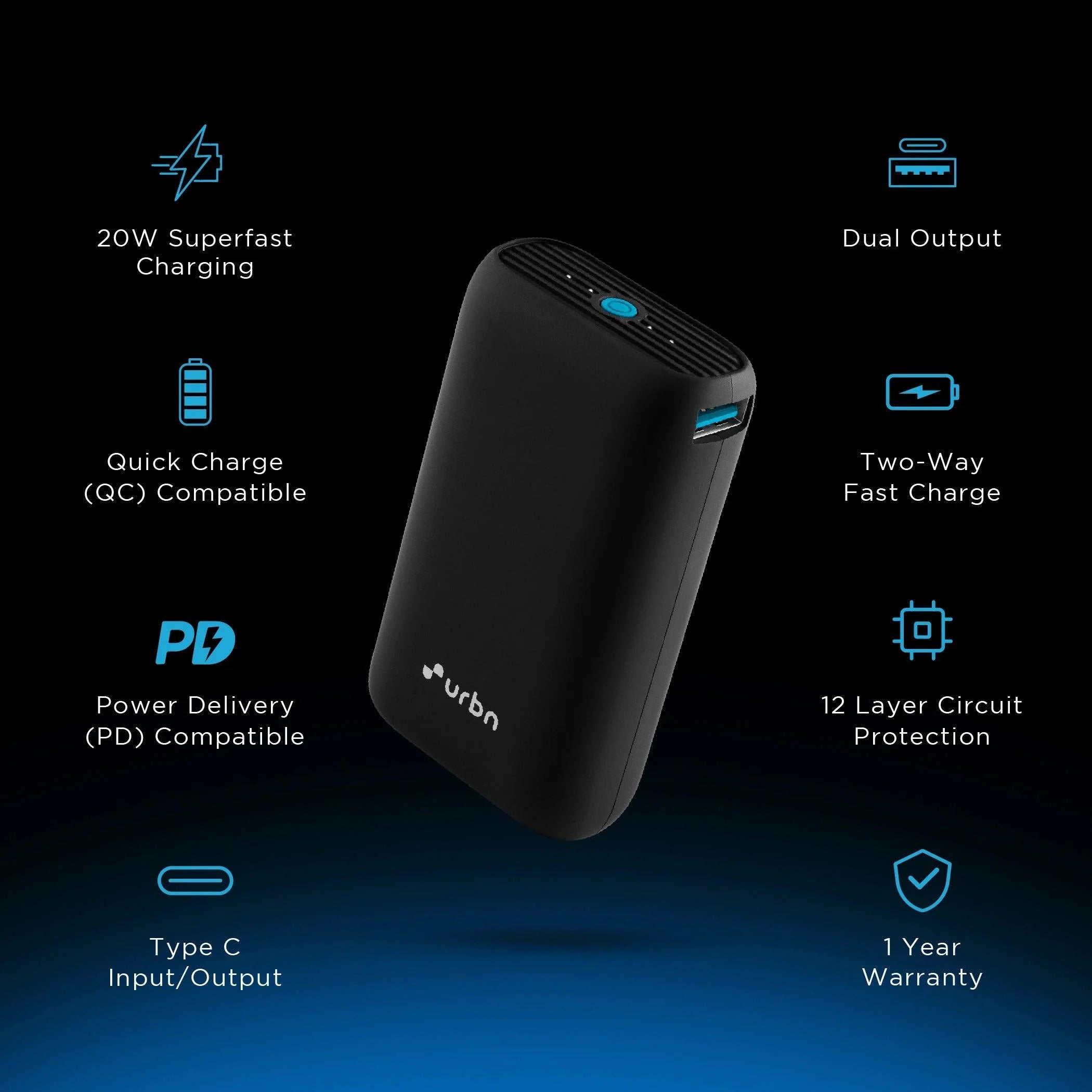 10000 mAh Nano Power Bank