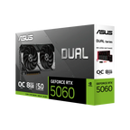 ASUS Dual GeForce RTX 5060 8GB OC GDDR7 Edition Graphics Card