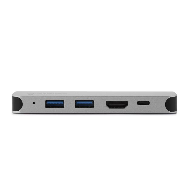 Cadyce CA-DUCDG Dual USB‑C Docking Station shown front angle with ports