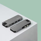 Cadyce CA-DUCDG Dual USB‑C Docking Station detailed view of USB 3.0 ports