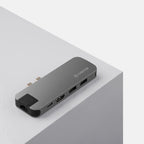 Cadyce CA-DUCDG Dual USB‑C Docking Station angled shot highlighting compact design