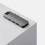 Cadyce CA-DUCDG Dual USB‑C Docking Station top‑down view of port layout