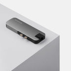 Cadyce CA-DUCDG Dual USB‑C Docking Station close‑up of USB‑C connectors
