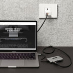 CADYCE CA-DUHD4K USB‑C to Dual HDMI converter packaged with branding graphics