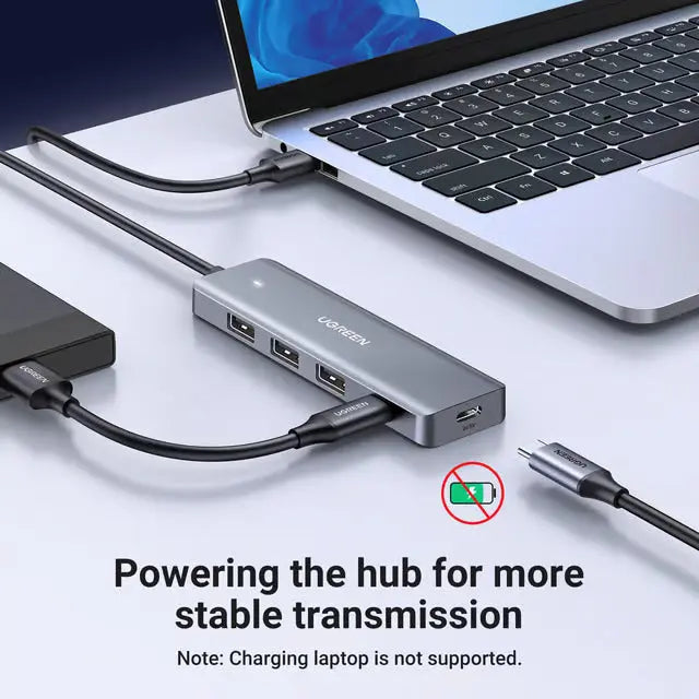 UGREEN 5-in-1 USB-C Hub 4 USB-A Ports 100W PD Charging 5Gbps Data Transfer MacBook iPad Pro Laptop Chromebook 15920
