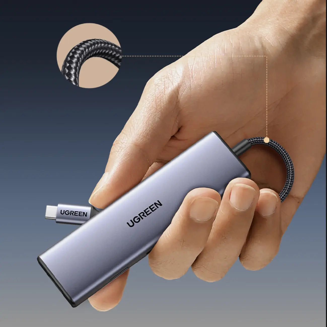 UGREEN 9-in-1 USB-C Docking Station 4K HDMI 100W PD 5Gbps USB 3.0 SD/TF Gigabit Ethernet Audio MacBook Windows Chromebook 15600