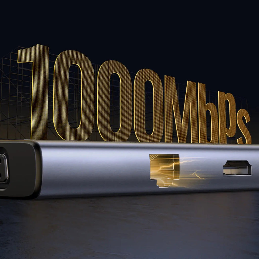 UGREEN 9-in-1 USB-C Docking Station 4K HDMI 100W PD 5Gbps USB 3.0 SD/TF Gigabit Ethernet Audio MacBook Windows Chromebook 15600