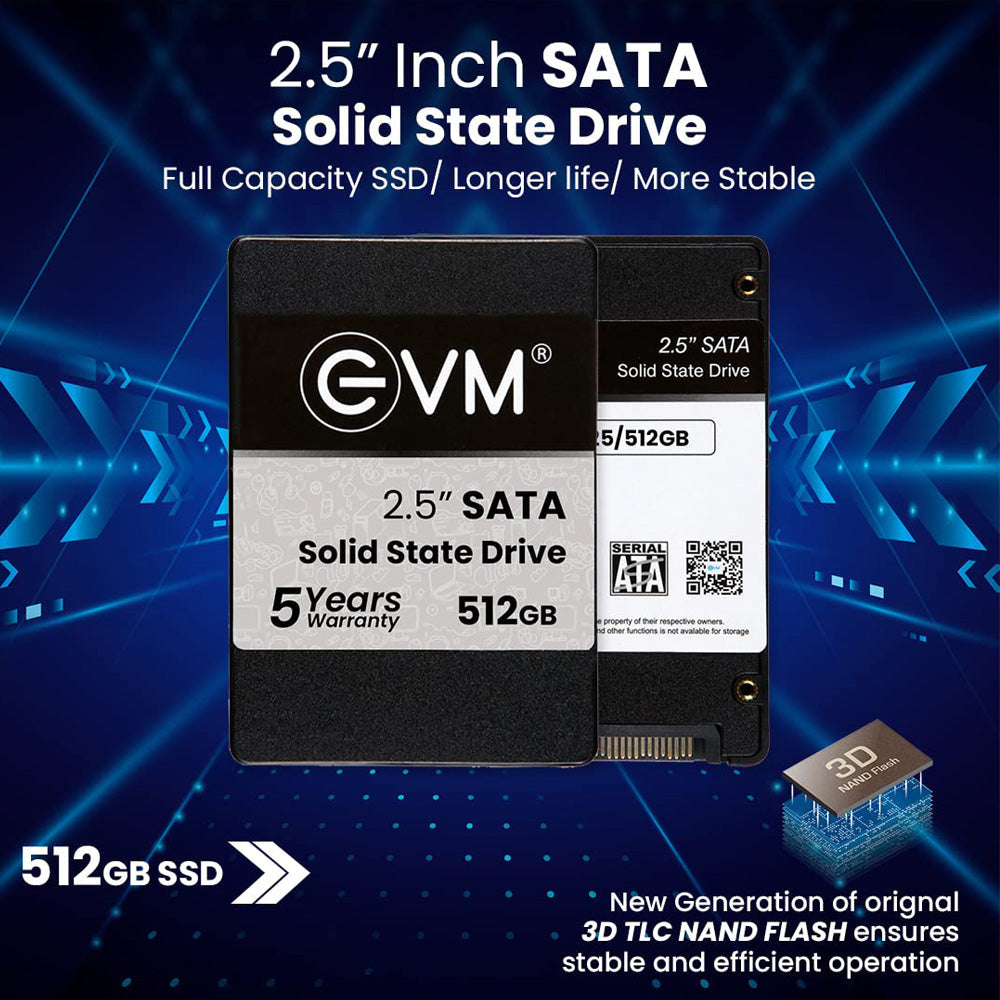 EVM 512GB 2.5-inch SATA 3D NAND Internal SSD