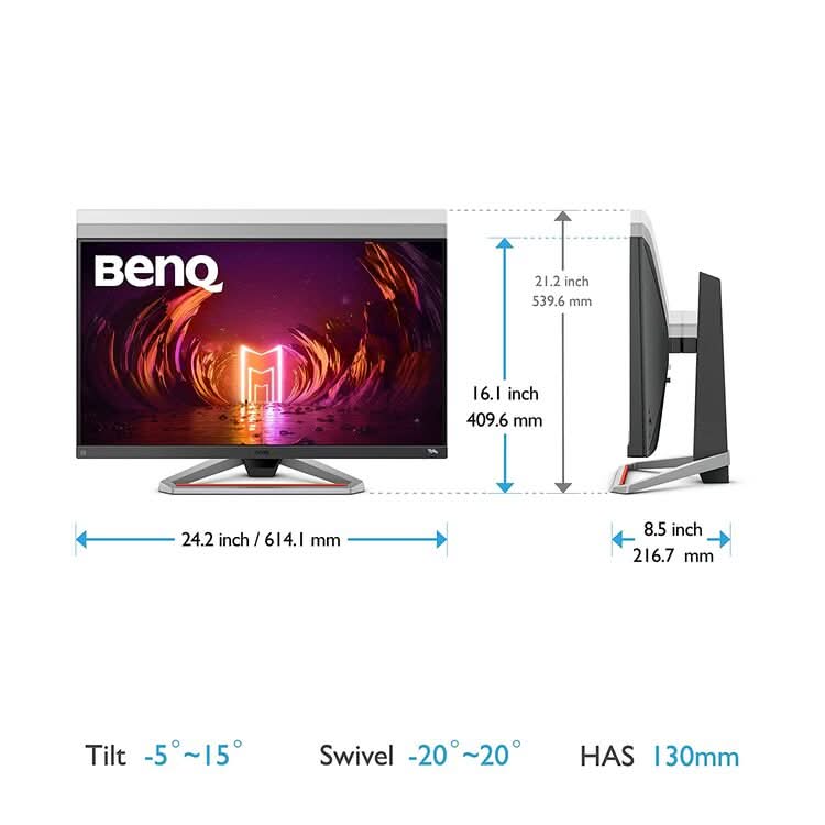 BENQ MOBIUZ 27 INCH EX2710S FHD IPS 165HZ GAMING MONITOR