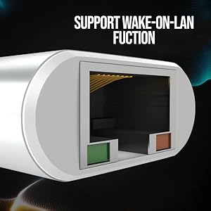 Cadyce CA-C3GE USB-C to RJ45 Gigabit Ethernet Adapter for Windows and Mac OS