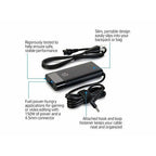 HP Original OEM 150W 19.5V 7.7A 4.5mm Blue Pin Oval Slim AC Adapter for HP Laptops - Black