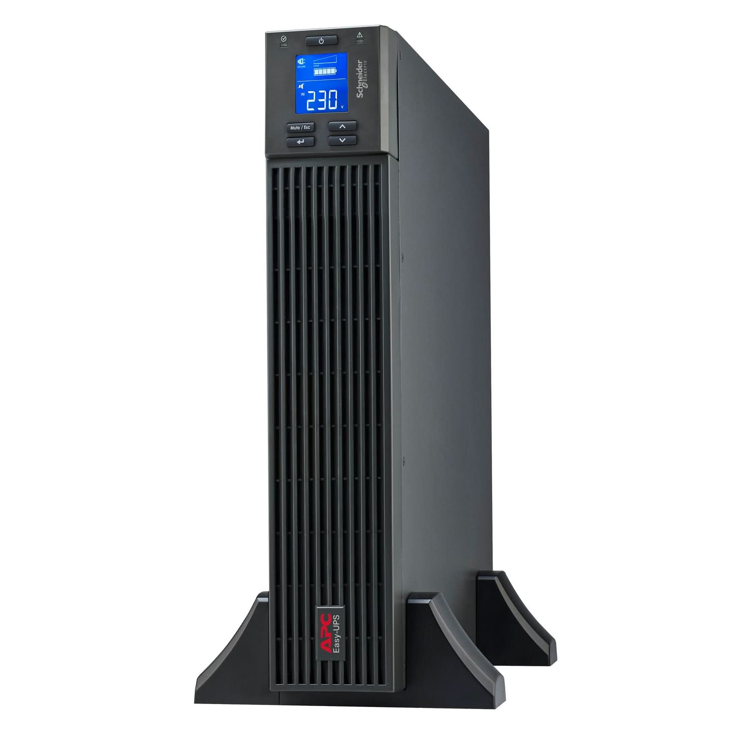APC Easy UPS On-Line SRV3KUXI-IN - 3000VA/ 2400W | 230V | 3 India 3-pin 6A + 1x Hard wire 3-wire(1P+N+E) Outlets | Rackmount 2U | Intelligent Card Slot | Visual LCD and Audible Alarms | No battery, W/O rail kit | 2 years Warranty