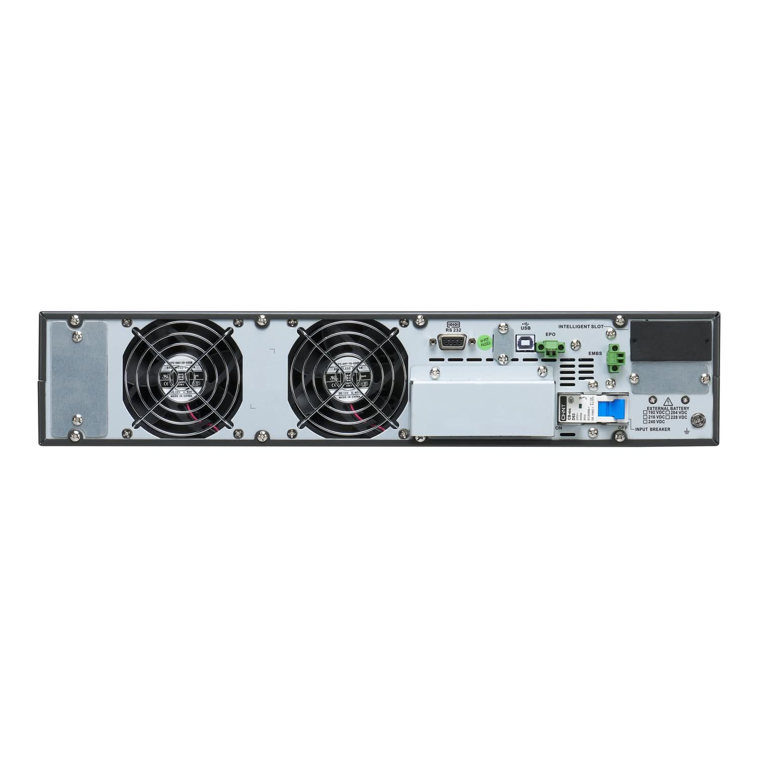 APC Easy UPS On-Line SRV6KUXI-IN - 6kVA/6kW | 230V | 1x Hard wire 3-wire(1P+N+E) Outlets | Rackmount 2U | Intelligent Card Slot | Visual LCD and Audible Alarms | External battery | W/O rail kit | 2 years Warranty