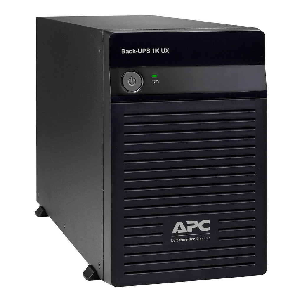 APC Back-UPS BX1000UXI 1000VA/600W | 230V | 4 India 3-pin 6A Outlets Outlets | Automatic Voltage Regulation | LED status display | Without Battery with Selectable Charger | Sealed Maintenance-Free & Tubular Compatible | User Replacable Battery