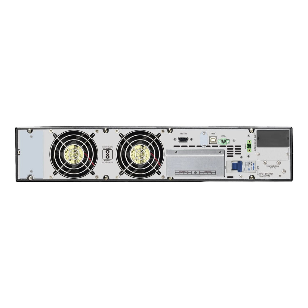APC Easy UPS On-Line SRV6KRIL-IN - 6kVA/6kW | 230V | 1x Hard wire 3-wire(1P+N+E) Outlet | Rackmount 5U | Intelligent Card Slot | Visual LCD and Audible Alarms | Extended Runtime, W/O rail kit | 2 years Warranty