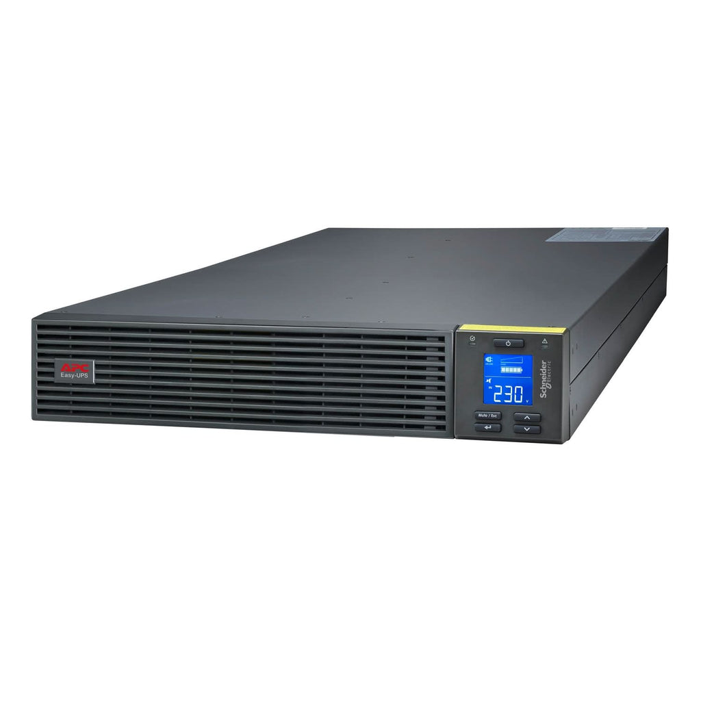 APC Easy UPS On-Line SRV5KUXI-IN - 5kVA/5kW | 230V | 1x Hard wire 3-wire(1P+N+E) Outlets | Rackmount 2U | Intelligent Card Slot | Visual LCD and Audible Alarms | External battery, W/O rail kit | 2 years Warranty