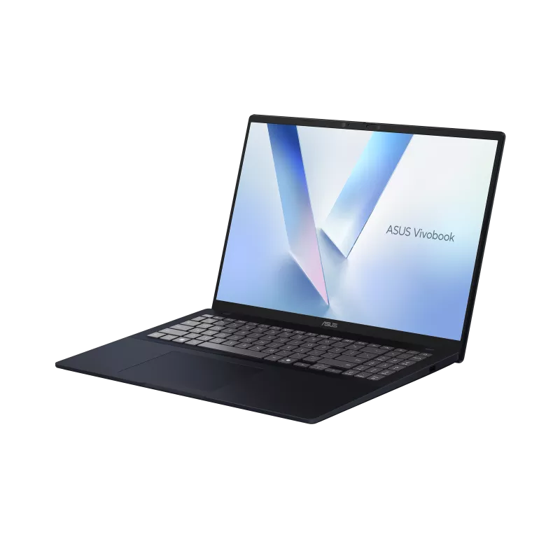 Open laptop displaying ASUS VivoBook on a white background