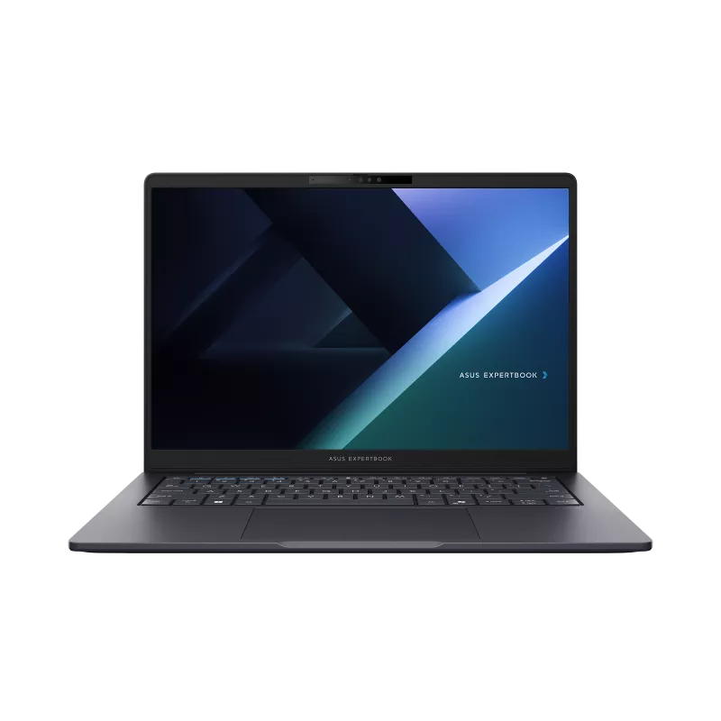 Laptop with ASUS ExpertBook branding on a white background