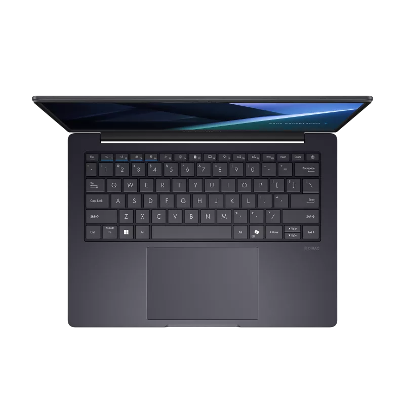 Black laptop on a white background