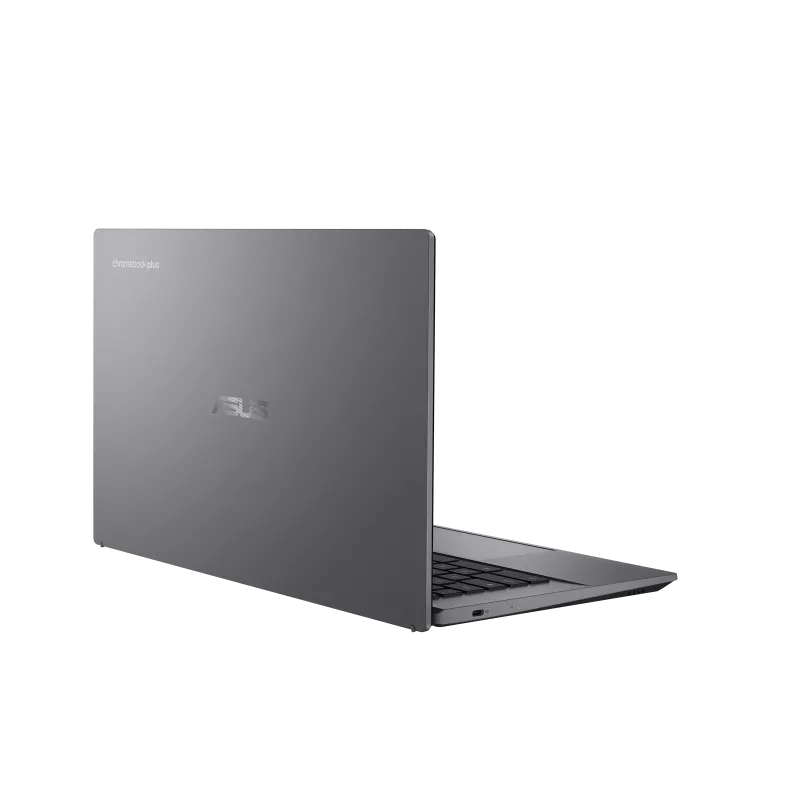 Gray ASUS laptop on a white background