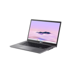 Laptop with a scenic display on a white background