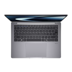 Laptop with a black keyboard on a white background