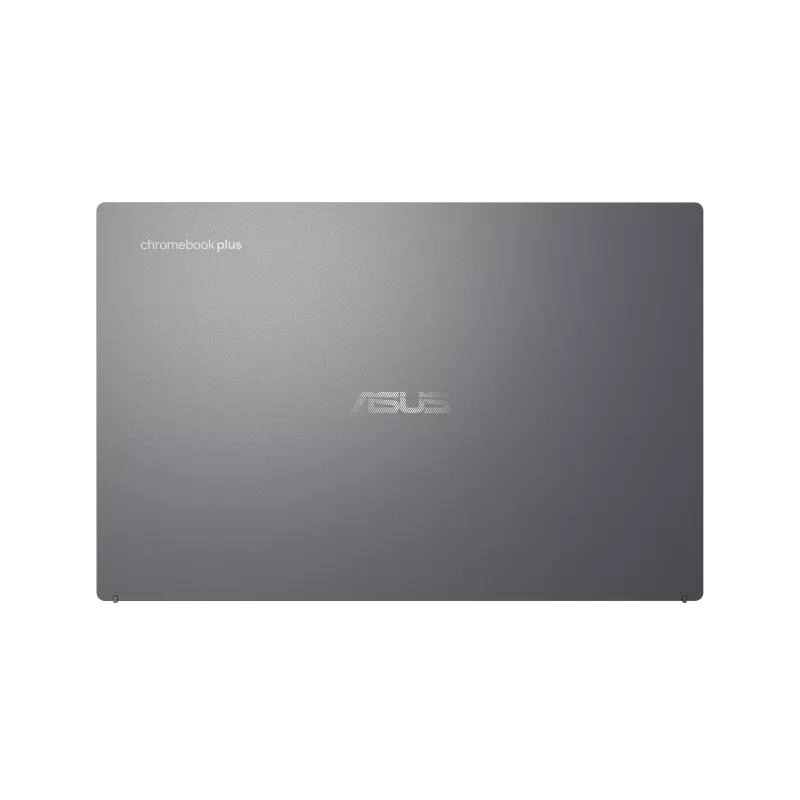 Asus Chromebook Plus lid on a white background