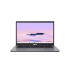 Laptop with a mountainous landscape on the screen on a white background