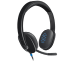 Logitech H540 USB Wired Computer Headset with Bi-directional Microphone - Black