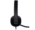Logitech H540 USB Wired Computer Headset with Bi-directional Microphone - Black