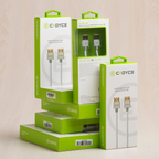 Cadyce CA-HDCAB2 HDMI Cable with Ethernet 2 m – close‑up of the gold‑plated connectors and Ethernet channel